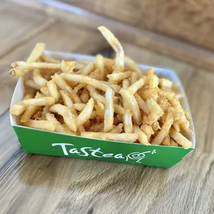 Buttload'a Fries(Medium Kick)~ Seasoned fries are bomb, love the name he he! Level 2 "aka"Medium Kick wasn't spicy, including 5 year old!