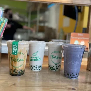 Tiger Milk Tea, Wintermelon Milk Tea, Ube Milk Tea