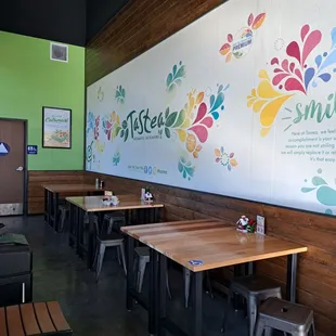 Inside the restaurant