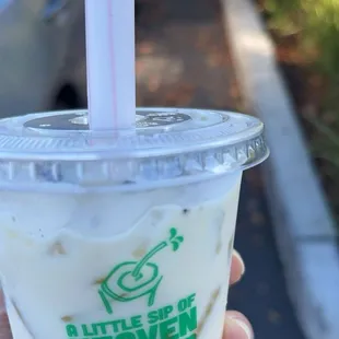 Jasmine Oreo Milk Tea 7oz sample