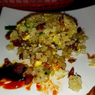 Chinese Sausage Sticky Rice