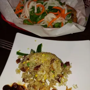 Chinese Sticky Rice  and Combo Bahn Mi