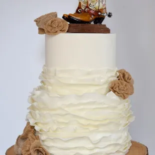 a wedding cake