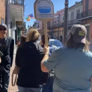 Walking along the French Quarter