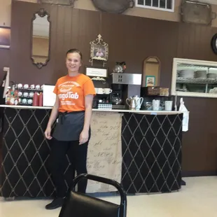 Owner and cook&apos;s daughter Sheradin - sweetest waitress and server ever.