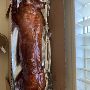 Very thin lechon