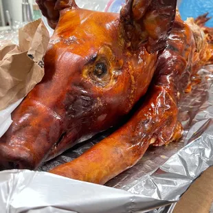 Skin and bones lechon