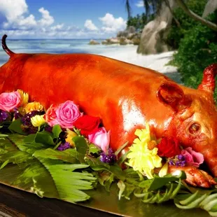 We serve newly roasted  lechon. Order it whole or by the pound!