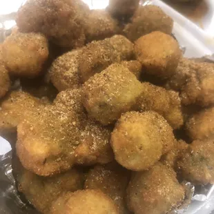 a pile of fried tater tots