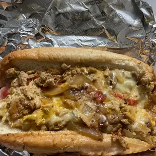 Chicken  Philly Cheesesteak Sandwich