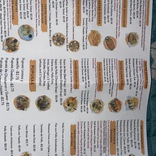 Updated menu