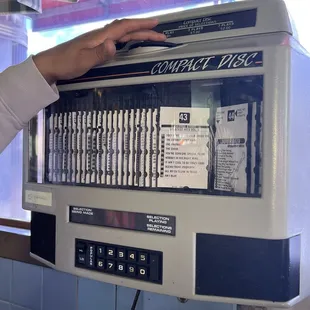 Signature jukebox at each table
