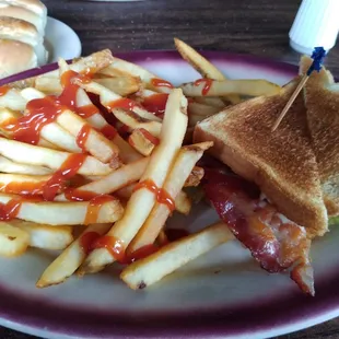 BLT with fries.