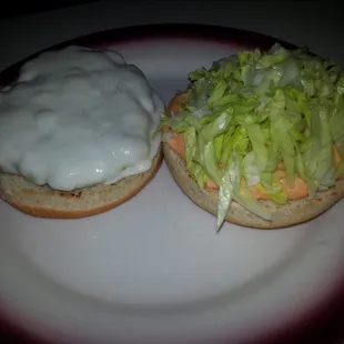 Tastee Burger:  Cheeseburger with lettuce and Thousand Island Dressing.  YUM.