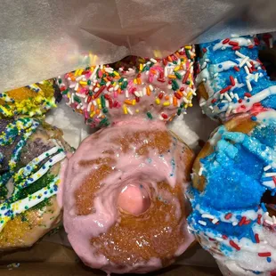 a variety of doughnuts
