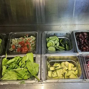 interior, salads