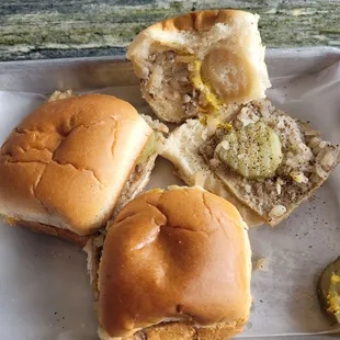 3 castle burgers, yum!