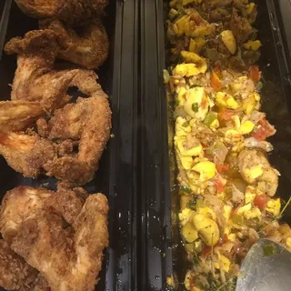 Ackee & Saltfish 1 Side 2pcs Plantains