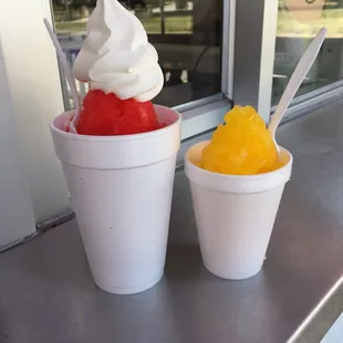 Blood orange with a taste top &amp; mango ice