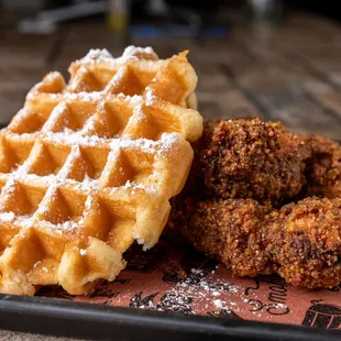 food, waffles