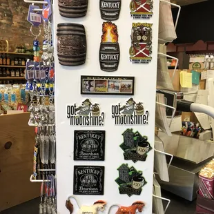 a display of a variety of items