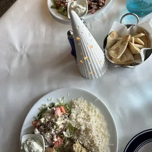 a plate of food on a table