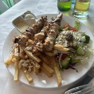 Souvlaki Chicken Plate
