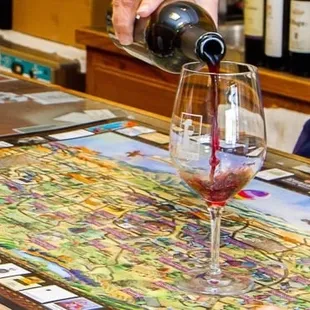 Pouring local Livermore wine