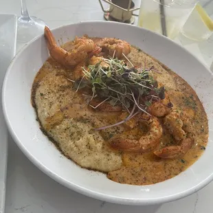 Shrimp and Grits. Salty.