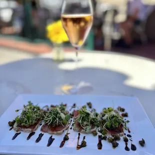 Seared Ahi Tuna Crudo