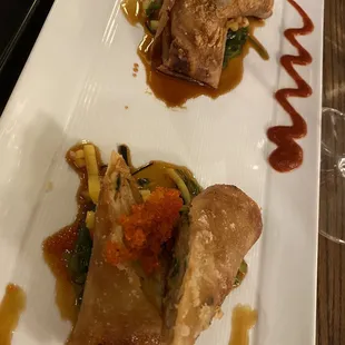 Duck Confit Egg Rolls