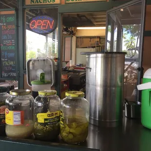 pickles and pickles in jars