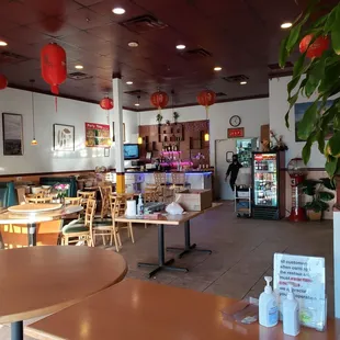 the interior of a restaurant