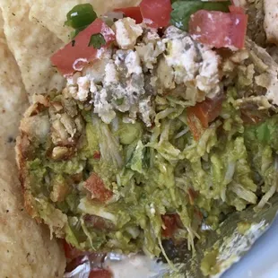 Texas Ball filled with avocado and chicken!