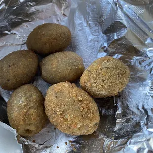 Fried stuffed olives (I had already ate a ton of them before I got a picture)