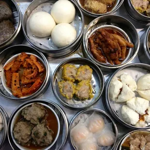 a variety of food items