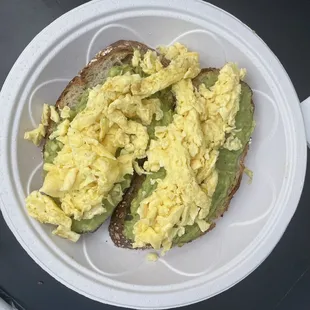 Avocado Eggspectation Toast Breakfast