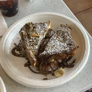 Nutella Stuffed French Toast