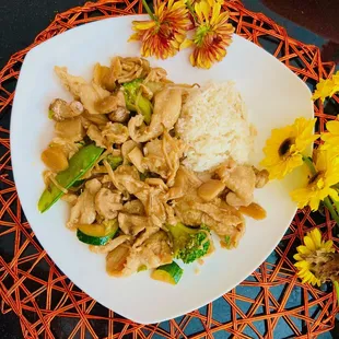 half of the chicken chop suey