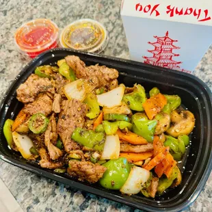 to go - black pepper beef