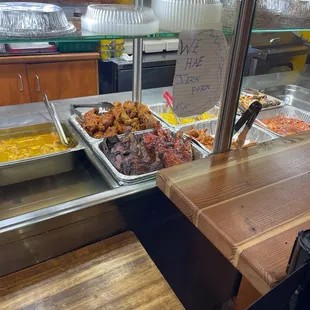 a variety of food items