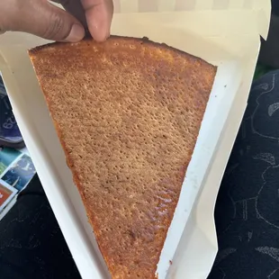 For a fresh pizza a crust shouldn't look like this