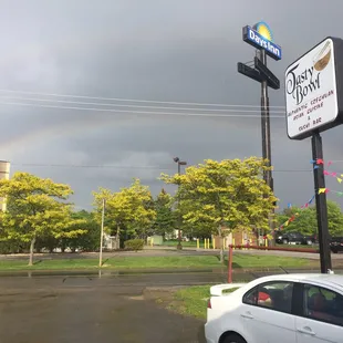 outside