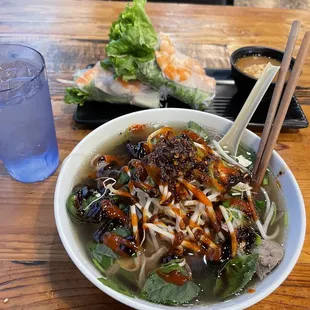 #3. Beef Special with A2. Spring Rolls (4)