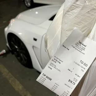 $8.95 to go! Pro tip: ask for your noodles uncooked and blanch them at home!