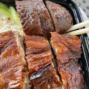 The skin is soggy and not crispy doesn't seem fresh.