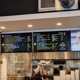 Tasty Box's Menu Board