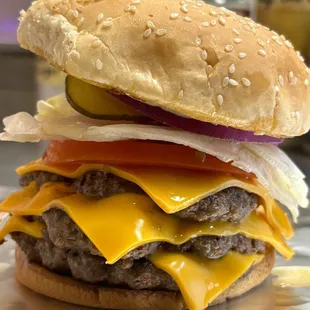 Our fresh triple burger