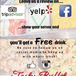 Yeah,now I can win a free drink!AWESOME!!!!!!