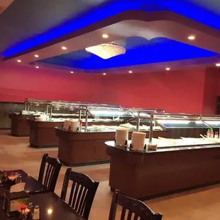 interior, sushi and sashimi